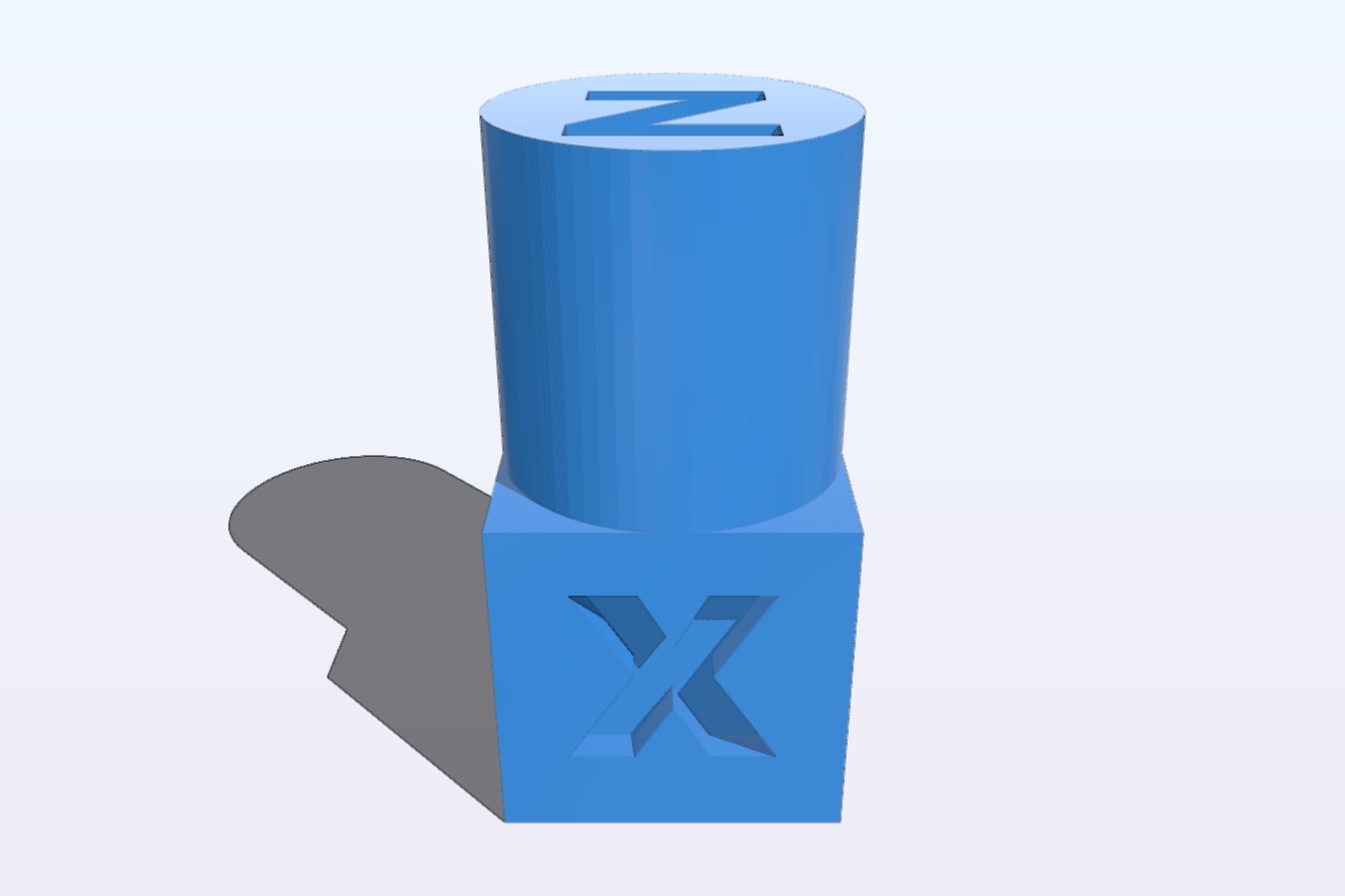 Cylinder and cube calibration object