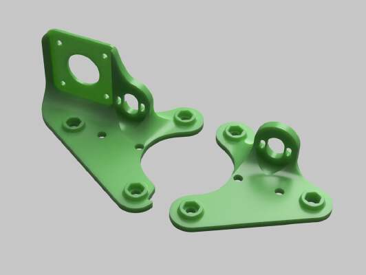 BeaverUP: Dual-Z X-carriage mount for CR-10, Tevo, Ender | 3d print model