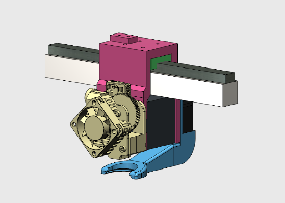 FT5 Aero mount with OEM motor | 3d print model