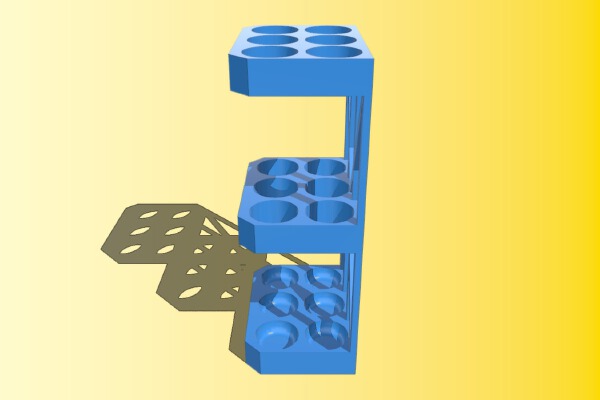 Multiple Test Tube Holder | 3d print model