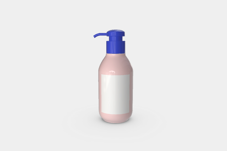 Pink Shower Gel Bottle Mockup