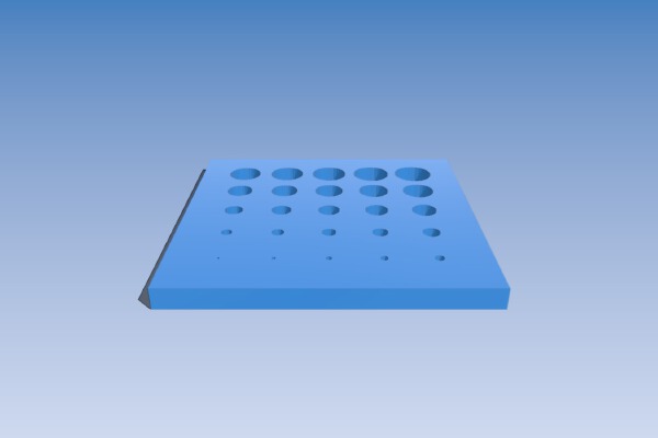 Parametric Hole Calibration | 3d print model
