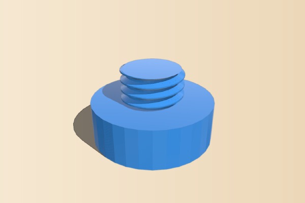 Tripod Adapter 1_4" to 5_8" for Laser Level etc | 3d print model