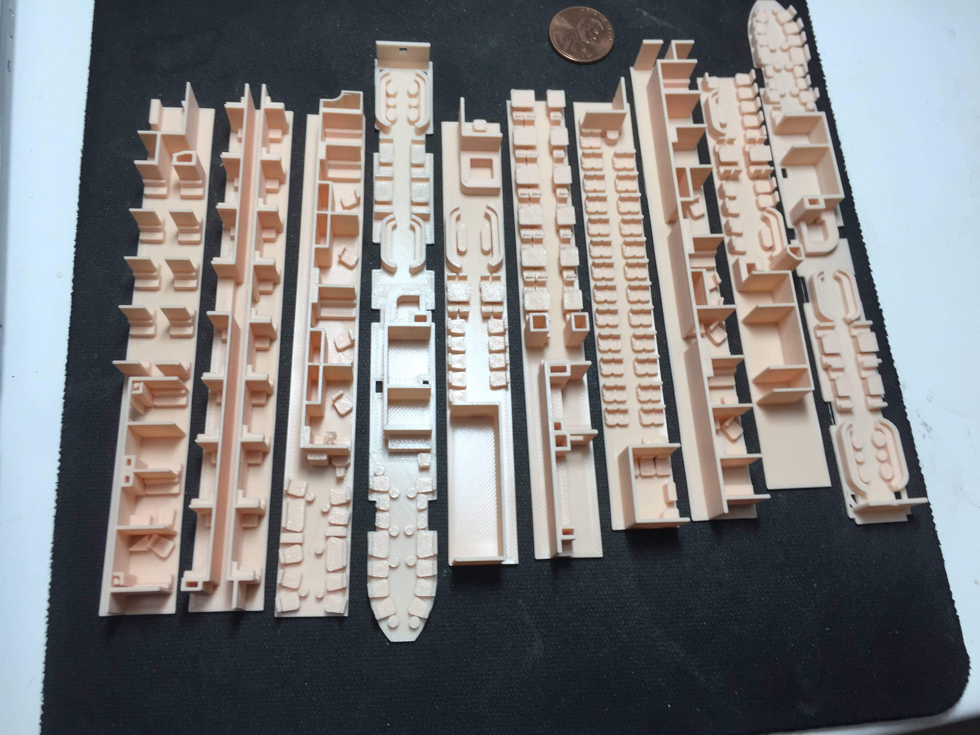 N scale car interiors Santa Fe Super Chief