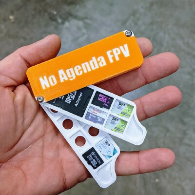 Micro SD card fold out holder | 3d print model