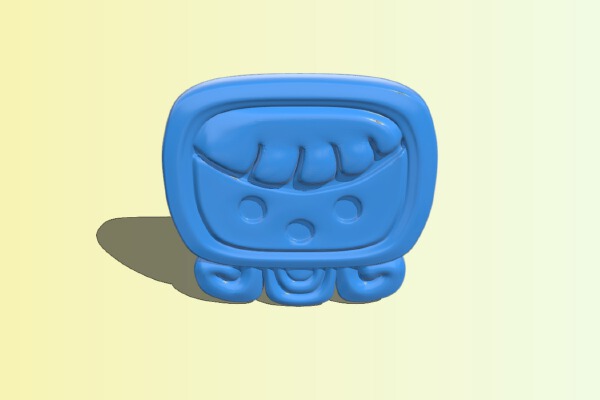 Ix, mayan glyph | 3d print model