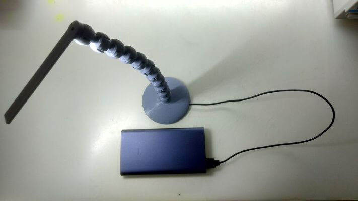Flexible USB LED Lamp With Magnet Base | 3d print model
