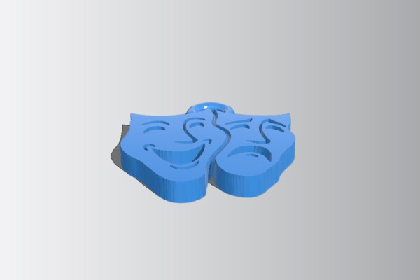 Comedy Tragedy Masks | 3d print model