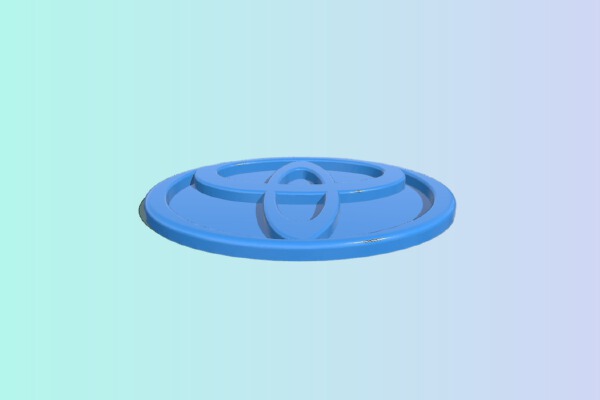 Toyota Prius emblem | 3d print model