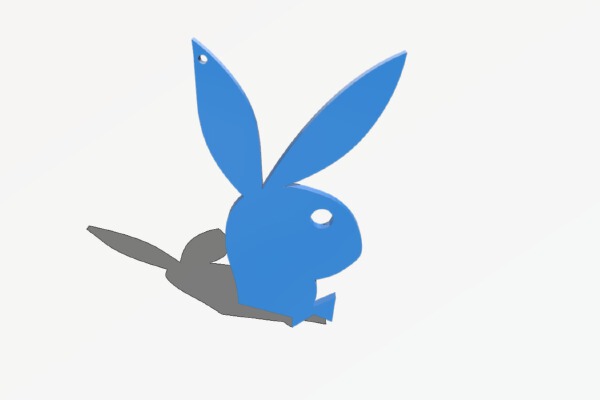 Playboy keychain | 3d print model