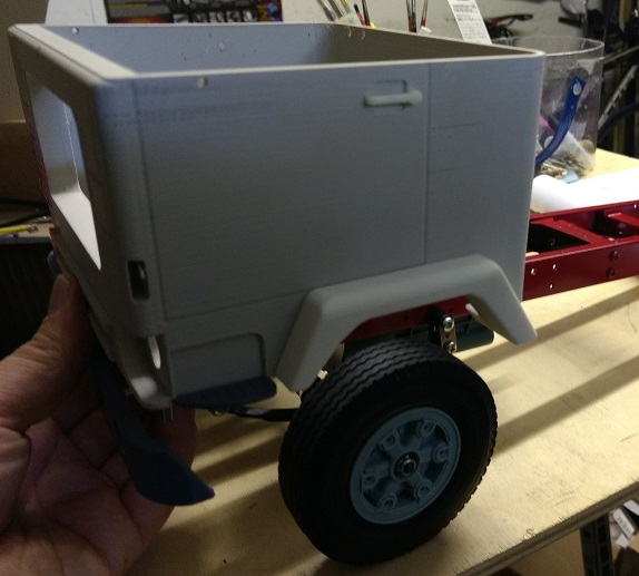 Swedish 70s Truck front fenders 1:14 for Tamiya Trucks