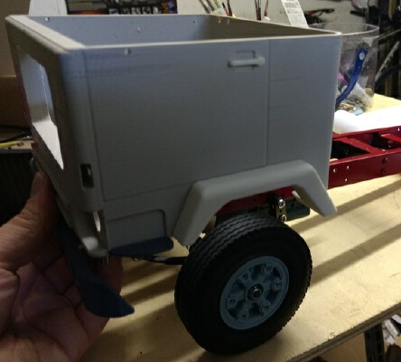 Swedish 70s Truck front fenders 1:14 for Tamiya Trucks | 3d print model