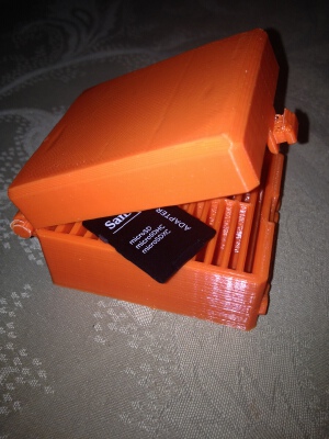 Porta Cartão SD_Box Card SD | 3d print model