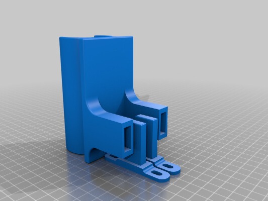 X-Carve removable hose bracket for 40mm (Fein) vacuum hose | 3d print model