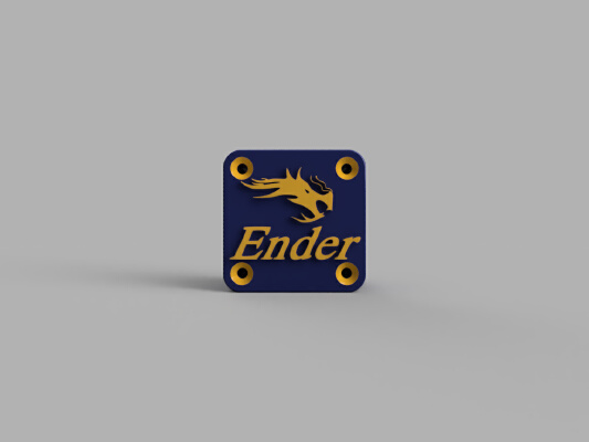 ENDER 3 X-AXIS - COVER LIMIT SWITCH BRACKET- ENDER LOGO | 3d print model