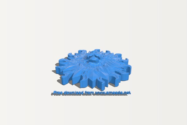 Lion head pattern | 3d print model