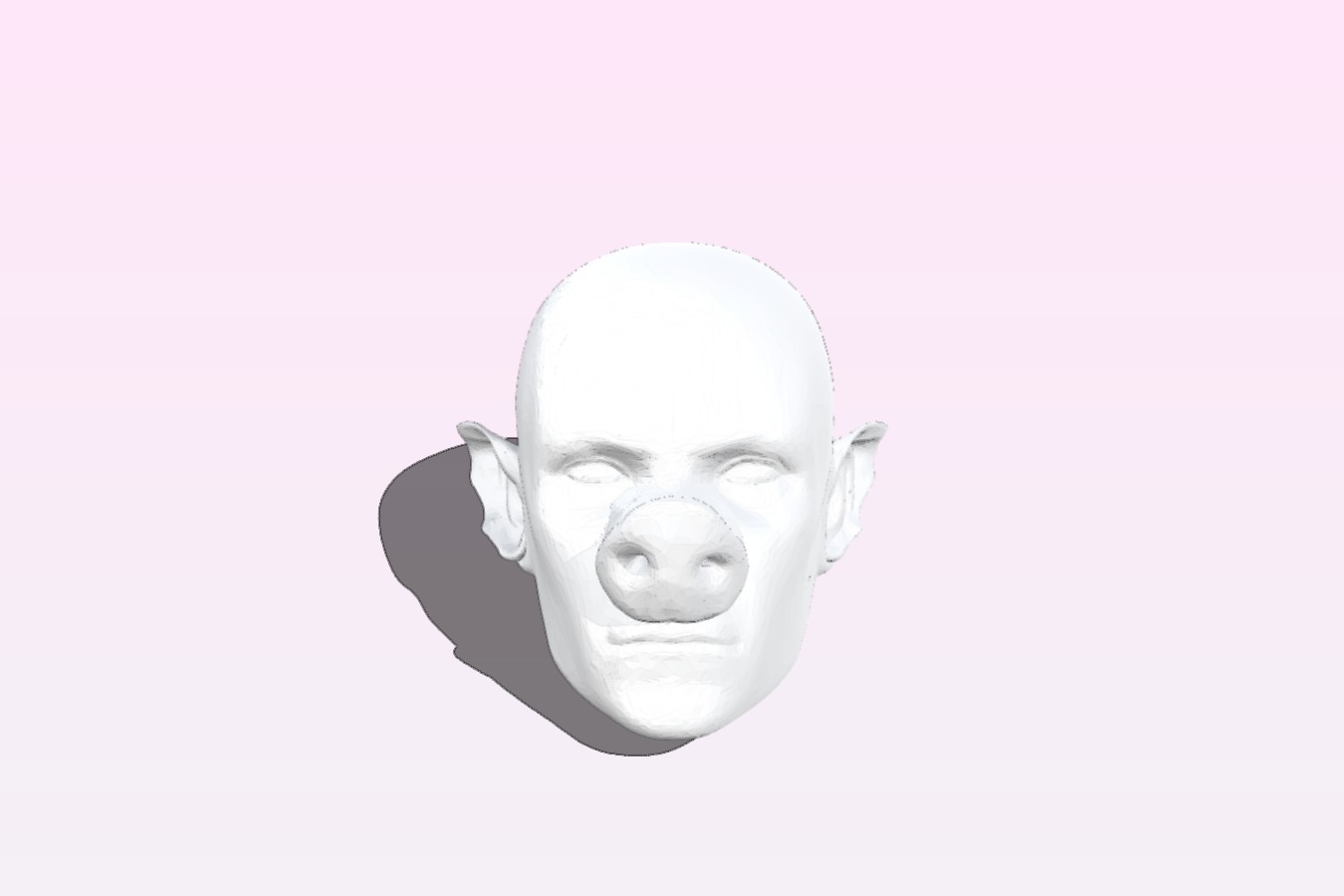 Tellarite Head Sculpt for 1:6 scale action figure