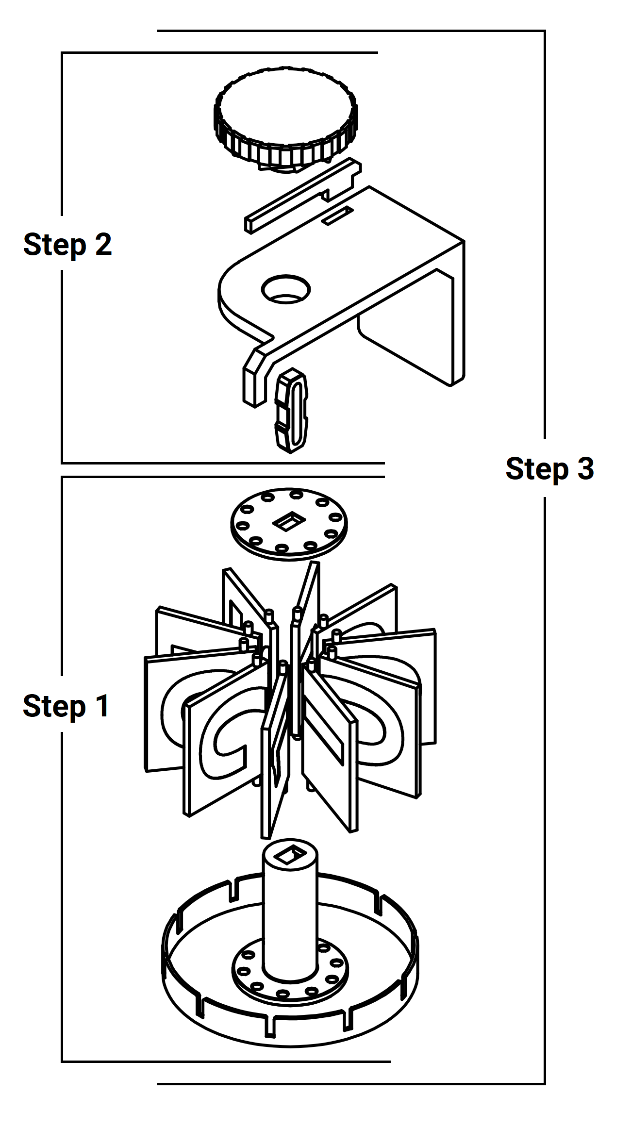 Split-flap counter - Fully printable