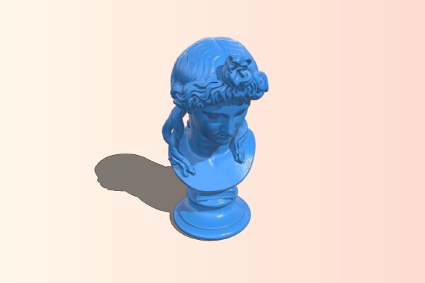 Head of a woman | 3d print model