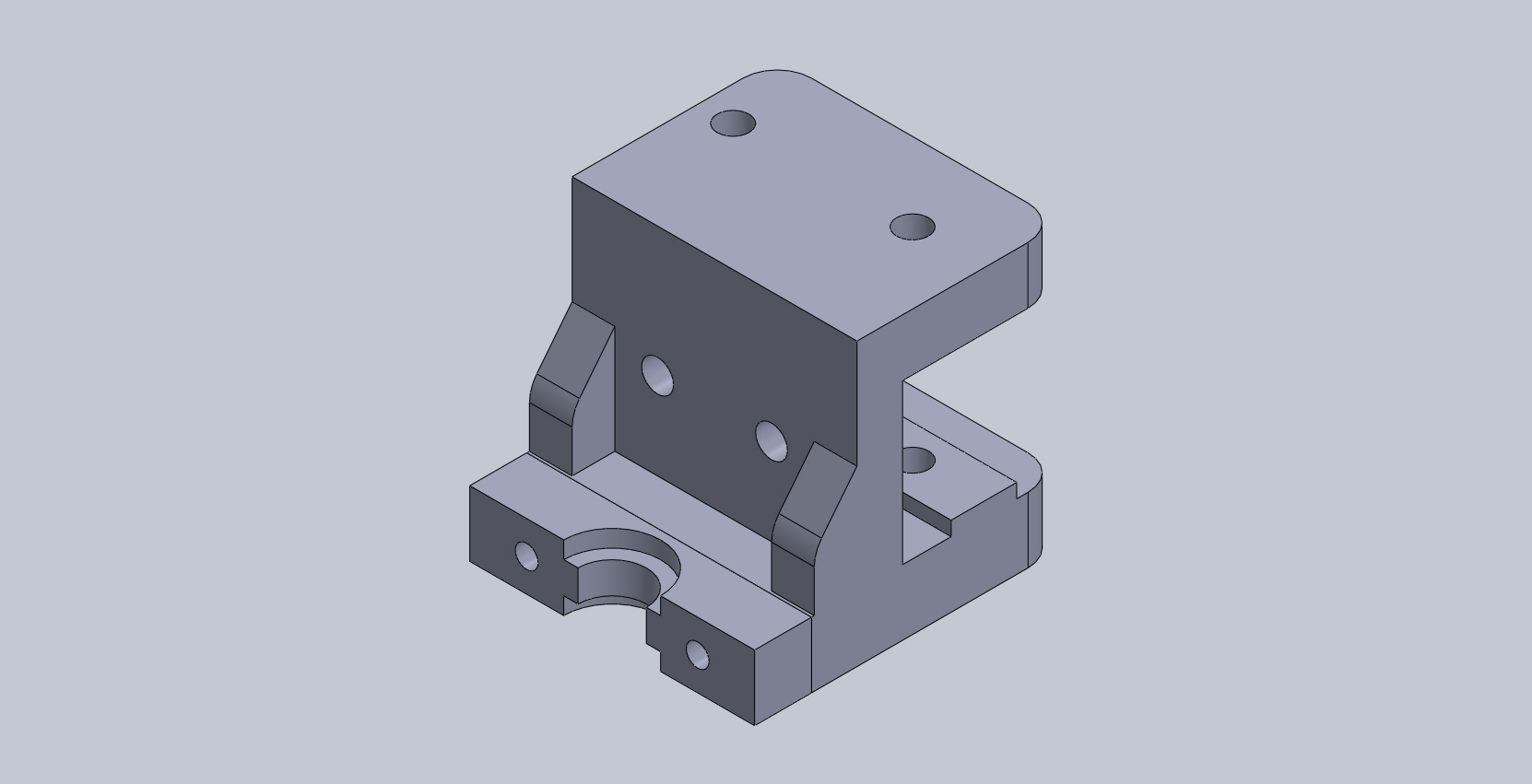 K8200 E3d V6 1.75mm Bowden hotend Bracket for MK2 short travel FINAL version