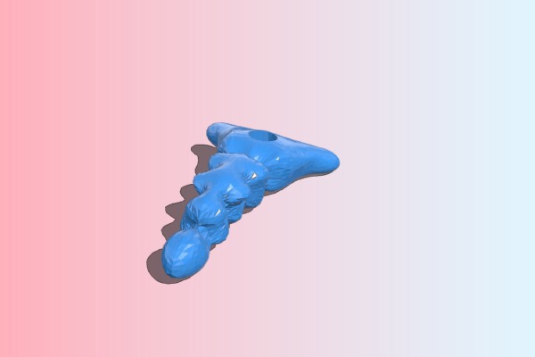 Shark tooth single right | 3d print model
