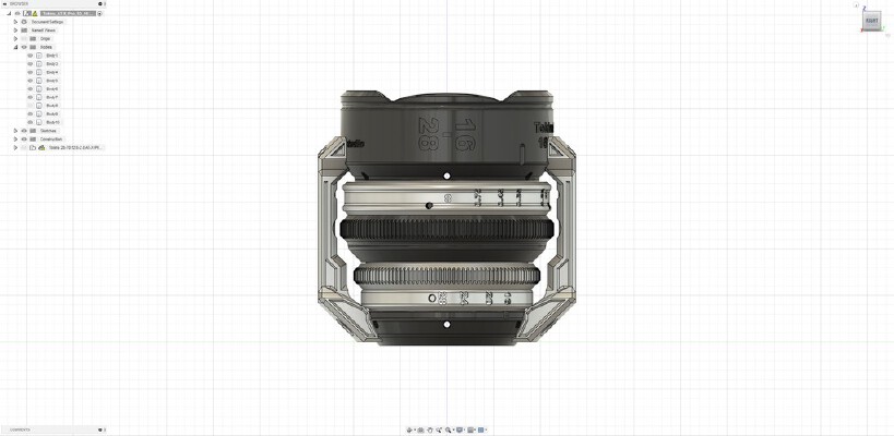 Upgrade Lens housing - Tokina AT-X Pro 16-28mm f_2.8 FX, "Ultra-wide angle Zoom lens" | 3d print model