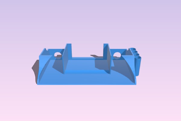 Composite Nexus 7 and Nexus 5 stand with USB hub and pencils_pens holders | 3d print model