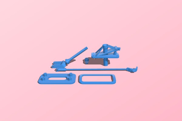 F4U Corsair - Tail Wheel Assembly | 3d print model