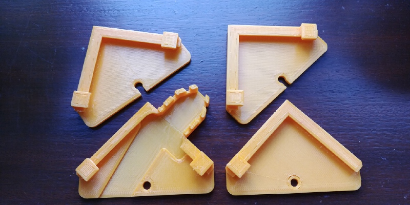 Mirror Bracket, for (Mosaic Workshop) Tile. Based on the Ikea Mirror bracket | 3d print model