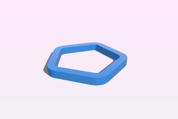 Parametric Body Harness Center Ring | 3d print model