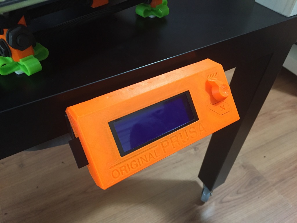 Prusa i3 LCD holder _ support for IKEA LACK - removable