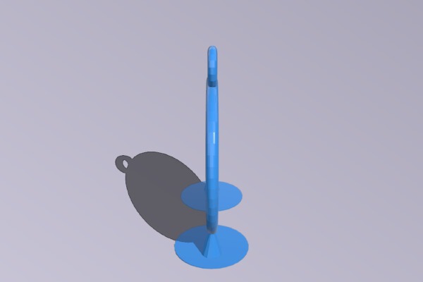 Belle Lithophane Pendant | 3d print model