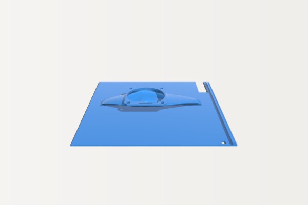all in one ender 3 case right lid with extra cooling | 3d print model