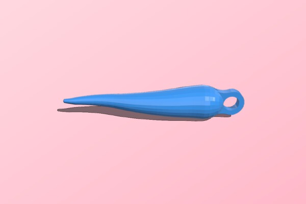 Italian Horn Pendant | 3d print model