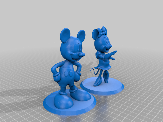 MIckey n Minnie Figurines | 3d print model