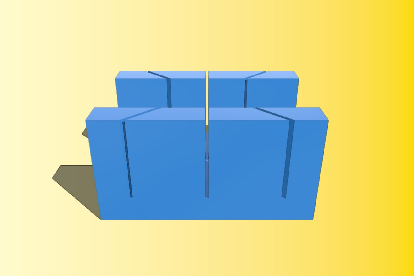 One more parametrized Miter box (Open SCAD)