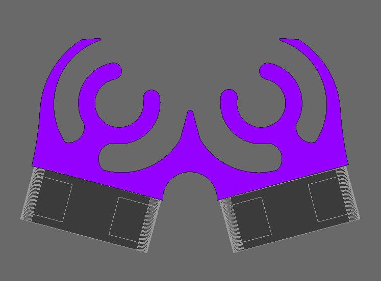 Space-efficient  Probe-Ready 25mm Dual Fan Shroud (for E3D-V6 CLONE - differs slightly in dimmensions from original)