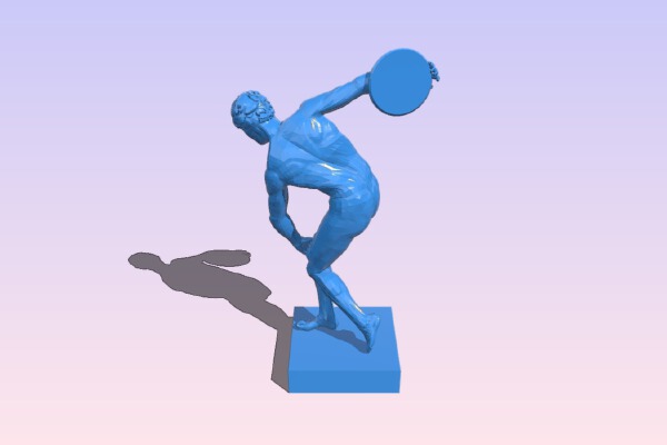 Discus throw man | 3d print model
