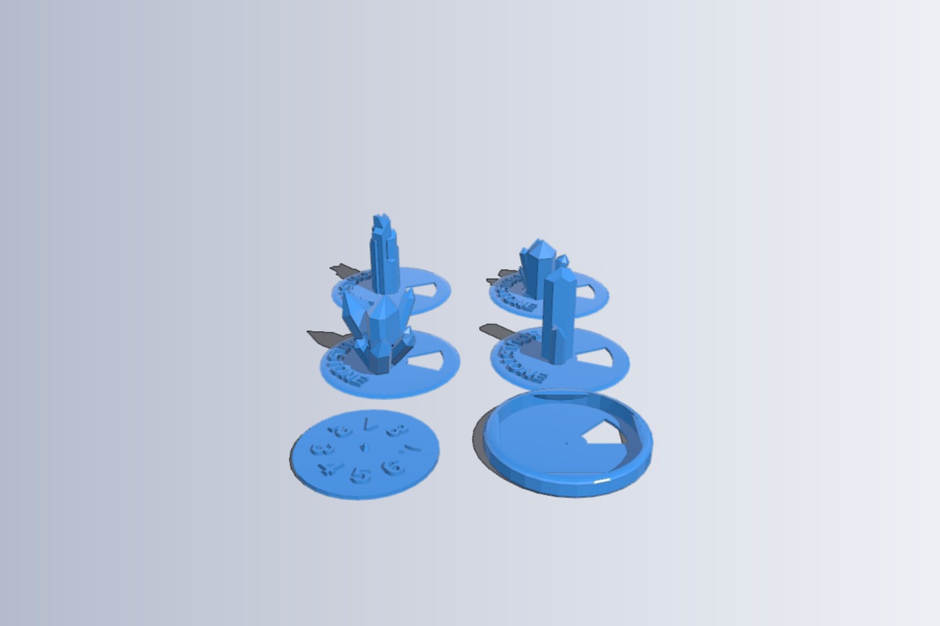 Numbered soulstone counter marker
