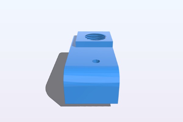 Motorbase for 1_8" BSPT push fitting, Anet A8 | 3d print model