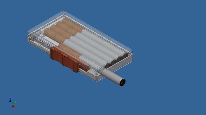 Cigarette Dispenser for Motorcycle | 3d print model