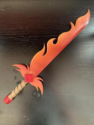 Flaming Dagger | 3d print model