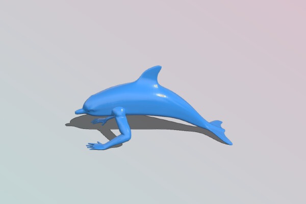 Creepin Dolphin | 3d print model