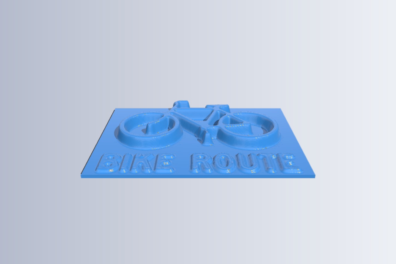 Bike Route Sign