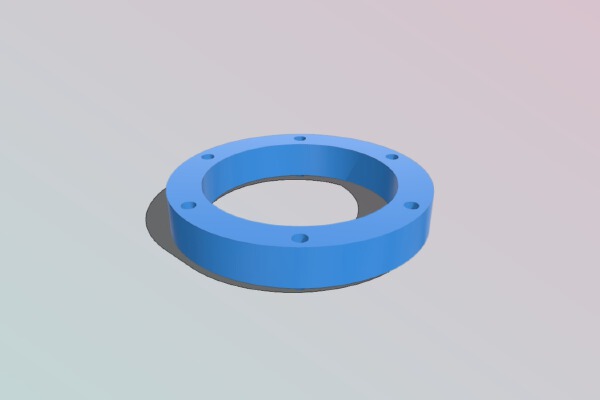 Turbine for Dremel-like devices (mount ring) | 3d print model