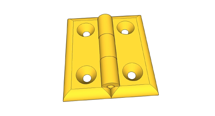 Door Hinge _ Door Joint - Smaller One | 3d print model