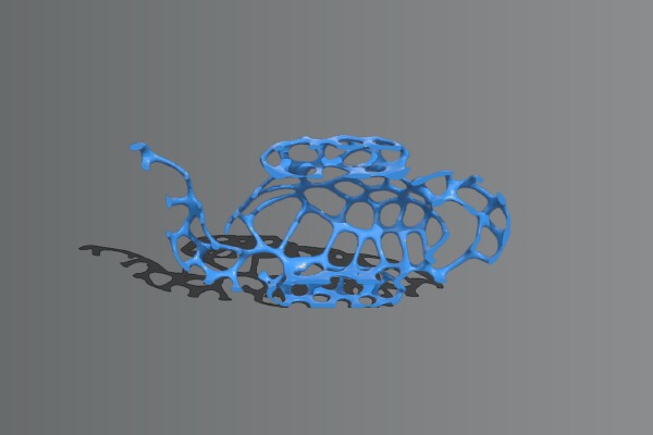 Voronoi Style Teapot | 3d print model