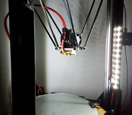 kossel tower led strip 2020 clip | 3d print model