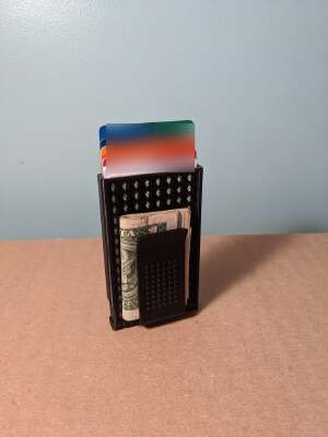 Credit Card Wallet with Money Clip | 3d print model