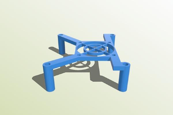 Raspberry Pi 4 fan mount | 3d print model